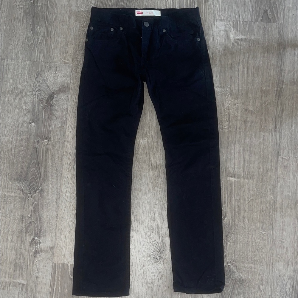 Levi's Boys Corduroy Pants in Black 12 reg. W26 x L26